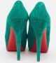 Christian Louboutin Pre-owned Suede heels Green Dames - Thumbnail 5