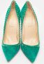 Christian Louboutin Pre-owned Suede heels Green Dames - Thumbnail 2