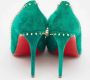 Christian Louboutin Pre-owned Suede heels Green Dames - Thumbnail 4