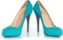 Christian Louboutin Pre-owned Suede heels Green Dames - Thumbnail 5