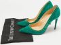 Christian Louboutin Pre-owned Suede heels Green Dames - Thumbnail 7