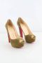 Christian Louboutin Pre-owned Suede heels Green Dames - Thumbnail 3