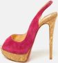 Christian Louboutin Pre-owned Suede heels Pink Dames - Thumbnail 2