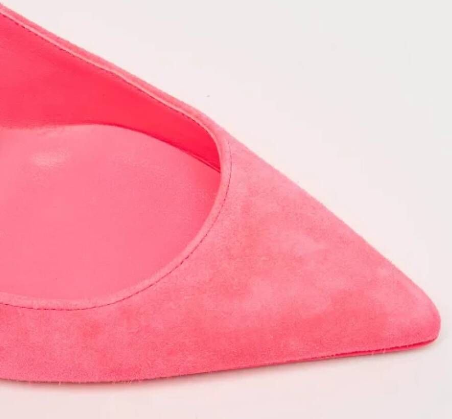 Christian Louboutin Pre-owned Suede heels Pink Dames