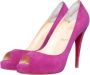 Christian Louboutin Pre-owned Suede heels Pink Dames - Thumbnail 2