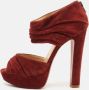 Christian Louboutin Pre-owned Suede heels Red Dames - Thumbnail 2