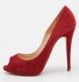 Christian Louboutin Pre-owned Suede heels Red Dames - Thumbnail 2