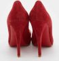 Christian Louboutin Pre-owned Suede heels Red Dames - Thumbnail 5