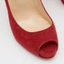 Christian Louboutin Pre-owned Suede heels Red Dames - Thumbnail 7