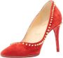 Christian Louboutin Pre-owned Suede heels Red Dames - Thumbnail 3