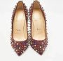 Christian Louboutin Pre-owned Suede heels Red Dames - Thumbnail 3