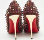 Christian Louboutin Pre-owned Suede heels Red Dames - Thumbnail 5