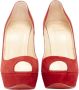 Christian Louboutin Pre-owned Suede heels Red Dames - Thumbnail 2