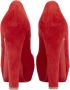 Christian Louboutin Pre-owned Suede heels Red Dames - Thumbnail 4