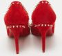 Christian Louboutin Pre-owned Suede heels Red Dames - Thumbnail 3