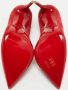 Christian Louboutin Pre-owned Suede heels Red Dames - Thumbnail 4