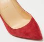 Christian Louboutin Pre-owned Suede heels Red Dames - Thumbnail 5