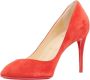 Christian Louboutin Pre-owned Suede heels Red Dames - Thumbnail 4