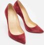 Christian Louboutin Pre-owned Suede heels Red Dames - Thumbnail 2