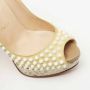 Christian Louboutin Pre-owned Suede heels Yellow Dames - Thumbnail 7