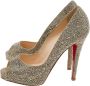 Christian Louboutin Pre-owned Suede heels Yellow Dames - Thumbnail 3