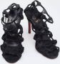 Christian Louboutin Pre-owned Suede sandals Black Dames - Thumbnail 4