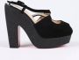 Christian Louboutin Pre-owned Suede sandals Black Dames - Thumbnail 3