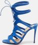 Christian Louboutin Pre-owned Suede sandals Blue Dames - Thumbnail 2