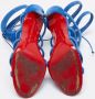 Christian Louboutin Pre-owned Suede sandals Blue Dames - Thumbnail 6