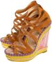 Christian Louboutin Pre-owned Suede sandals Brown Dames - Thumbnail 3