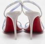 Christian Louboutin Pre-owned Suede sandals Gray Dames - Thumbnail 4