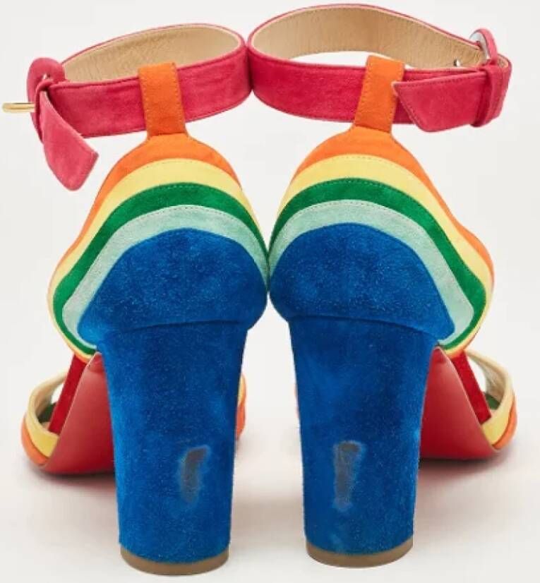 Christian Louboutin Pre-owned Suede sandals Multicolor Dames