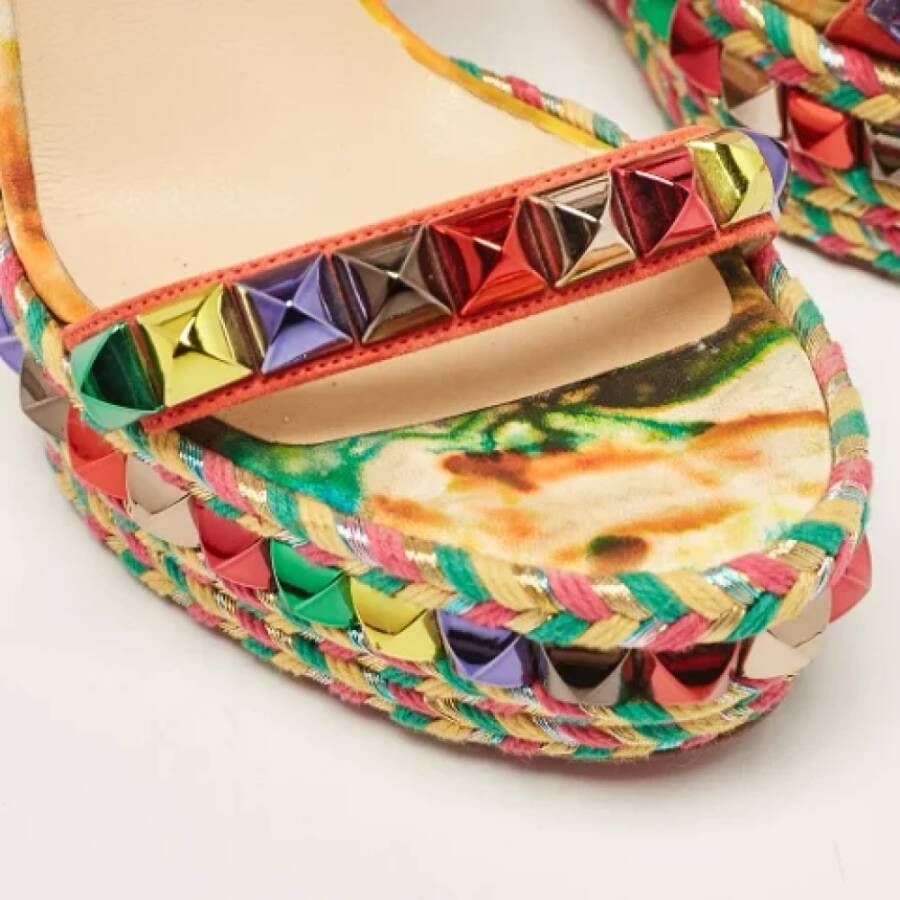 Christian Louboutin Pre-owned Suede sandals Multicolor Dames