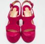 Christian Louboutin Pre-owned Suede sandals Pink Dames - Thumbnail 3