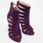 Christian Louboutin Pre-owned Suede sandals Purple Dames - Thumbnail 4