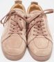 Christian Louboutin Pre-owned Suede sneakers Beige Heren - Thumbnail 3