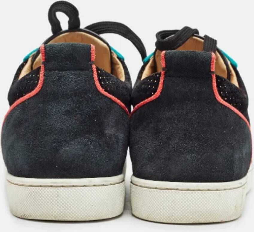 Christian Louboutin Pre-owned Suede sneakers Black Dames