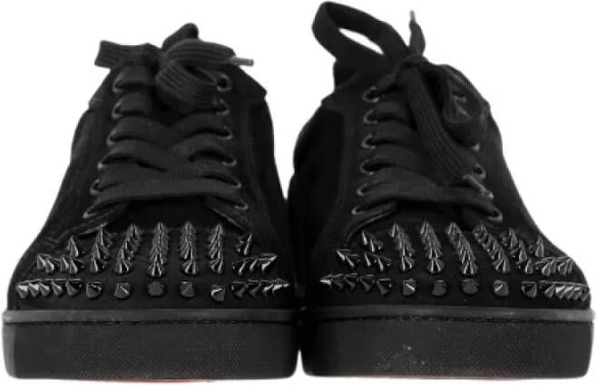 Christian Louboutin Pre-owned Suede sneakers Black Heren