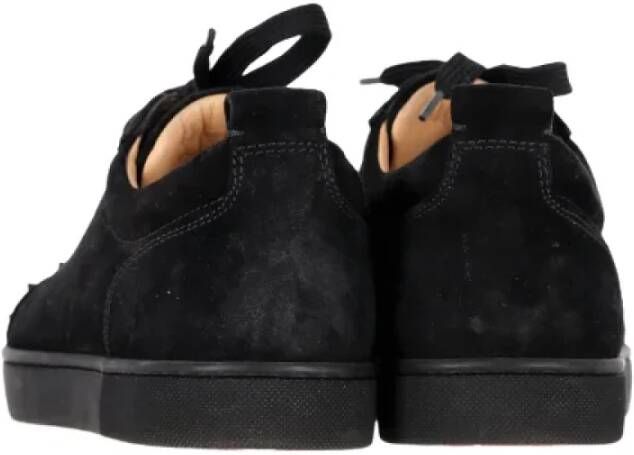 Christian Louboutin Pre-owned Suede sneakers Black Heren