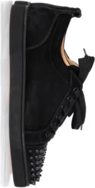 Christian Louboutin Pre-owned Suede sneakers Black Heren