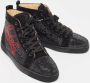 Christian Louboutin Pre-owned Suede sneakers Black Heren - Thumbnail 4