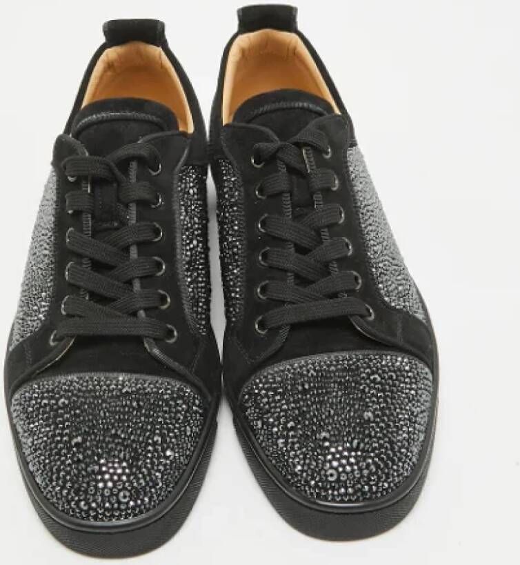 Christian Louboutin Pre-owned Suede sneakers Black Heren