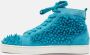 Christian Louboutin Pre-owned Suede sneakers Blue Dames - Thumbnail 2