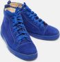 Christian Louboutin Pre-owned Suede sneakers Blue Heren - Thumbnail 4