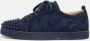 Christian Louboutin Pre-owned Suede sneakers Blue Heren - Thumbnail 2