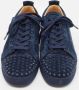 Christian Louboutin Pre-owned Suede sneakers Blue Heren - Thumbnail 3