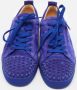 Christian Louboutin Pre-owned Suede sneakers Blue Heren - Thumbnail 2