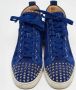 Christian Louboutin Pre-owned Suede sneakers Blue Heren - Thumbnail 2