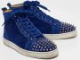 Christian Louboutin Pre-owned Suede sneakers Blue Heren - Thumbnail 3