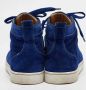 Christian Louboutin Pre-owned Suede sneakers Blue Heren - Thumbnail 4